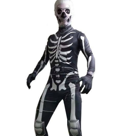 Fortnite Skull Trooper Costume Sz L (12/14) - Picture 1 of 10
